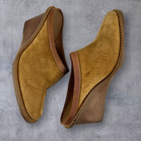 Antonio Melani Alpine Mules Tan Suede Leather Sz: 8.5M - Picture 8 of 10